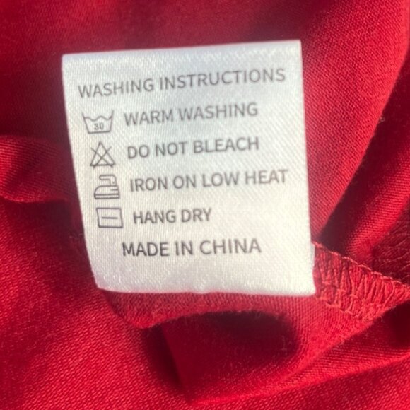 Fantaslook Blouse Shirt Womens Small Red New - Picture 8 of 10